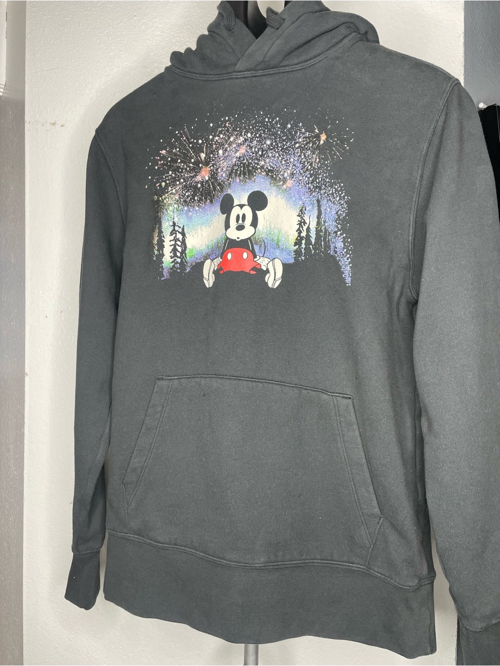 Vintage Aeropostale Mickey Mouse black collab Size: Small Hoodie with Pocket.